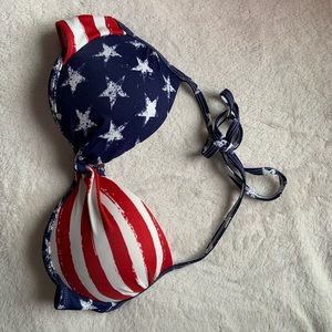 America flag swim top